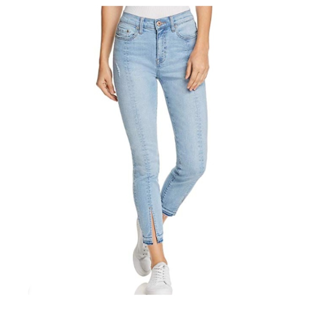 Pistola Jeans Demi High-Rise Seamed Cigarette Slit